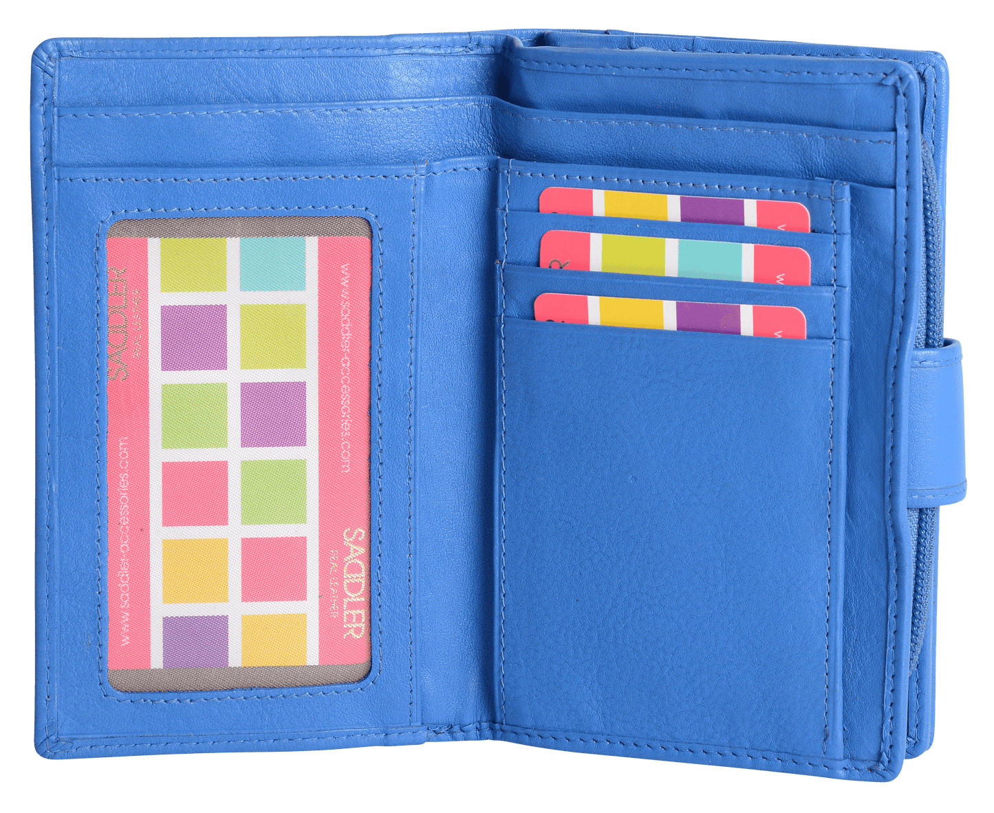 Georgie RFID Leather Double-Sided Purse - Bascora