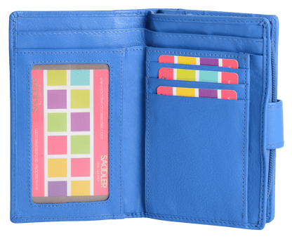 Georgie RFID Leather Double-Sided Purse - Bascora