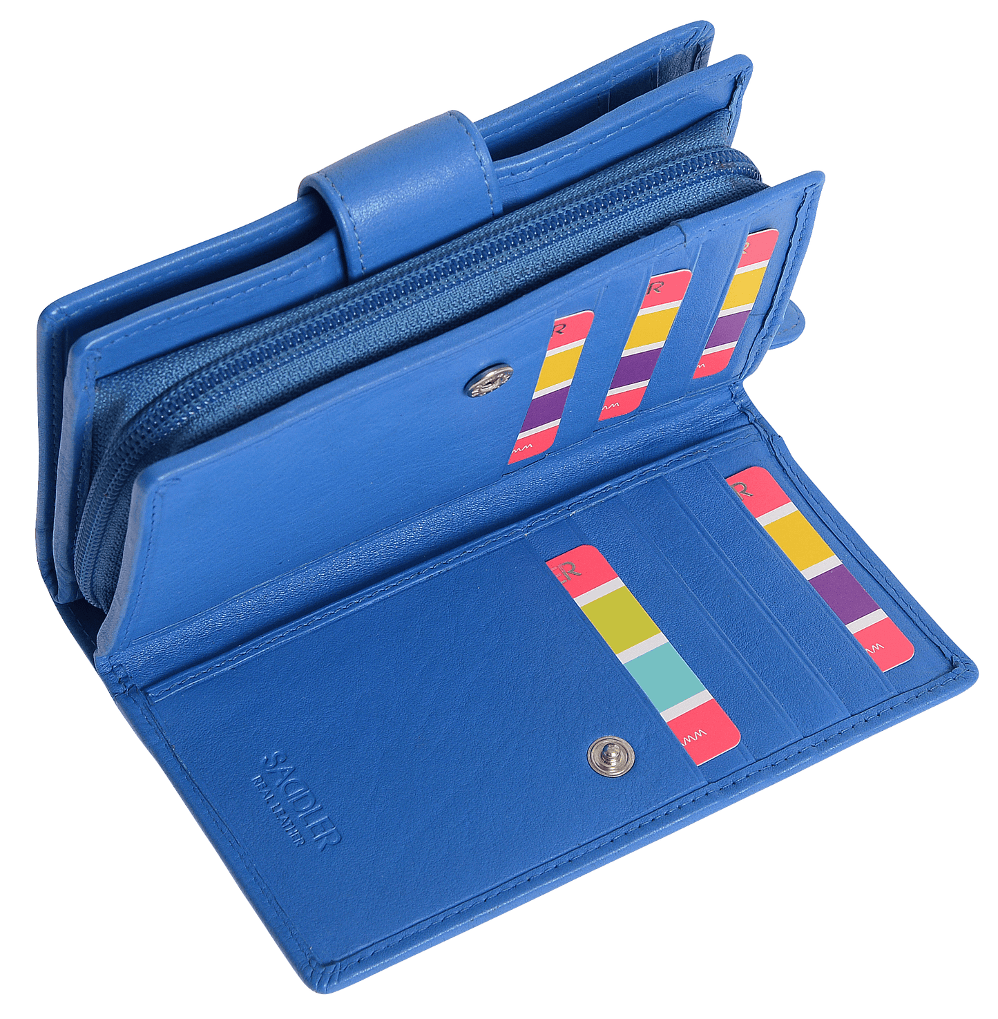 Georgie RFID Leather Double-Sided Purse - Bascora