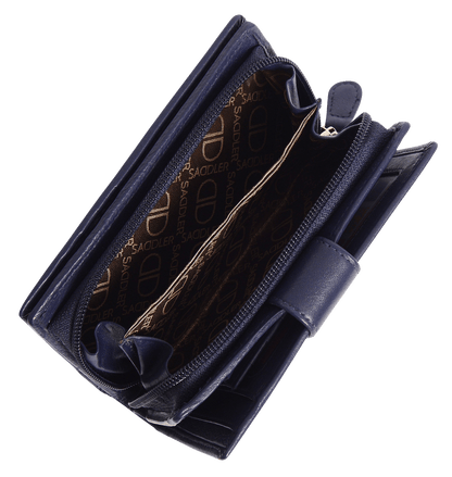 Georgie RFID Leather Double-Sided Purse - Bascora