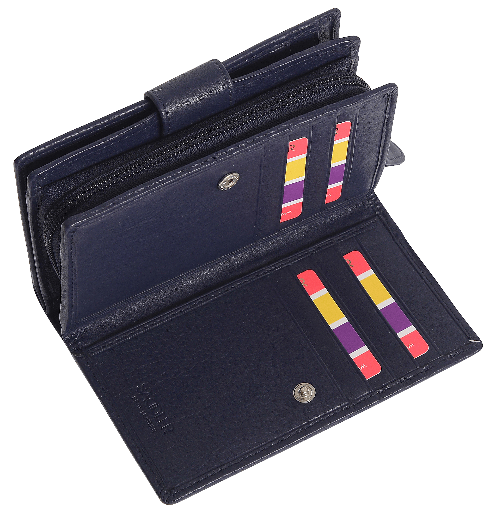 Georgie RFID Leather Double-Sided Purse - Bascora