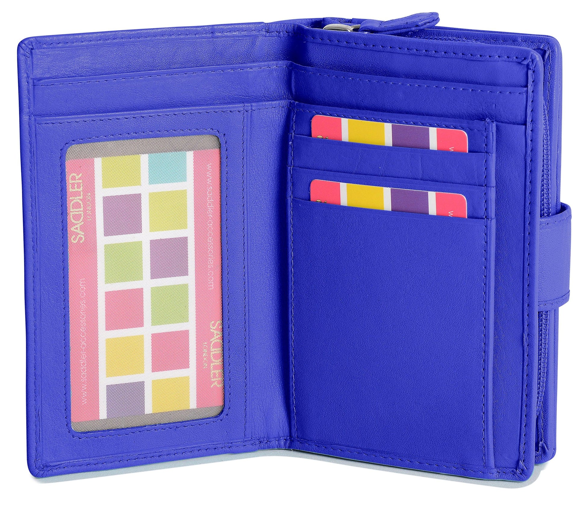 Georgie RFID Leather Double-Sided Purse - Bascora