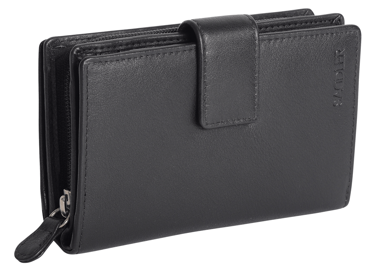 Georgie RFID Leather Double-Sided Purse - Bascora
