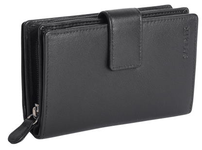 Georgie RFID Leather Double-Sided Purse - Bascora