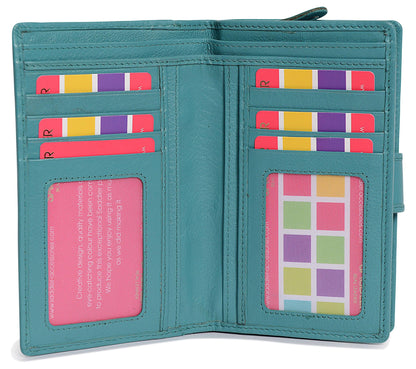 Holly RFID Leather Wallet - Bascora