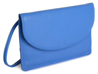 Isabelle RFID Leather Slimline Crossbody Bag - Bascora