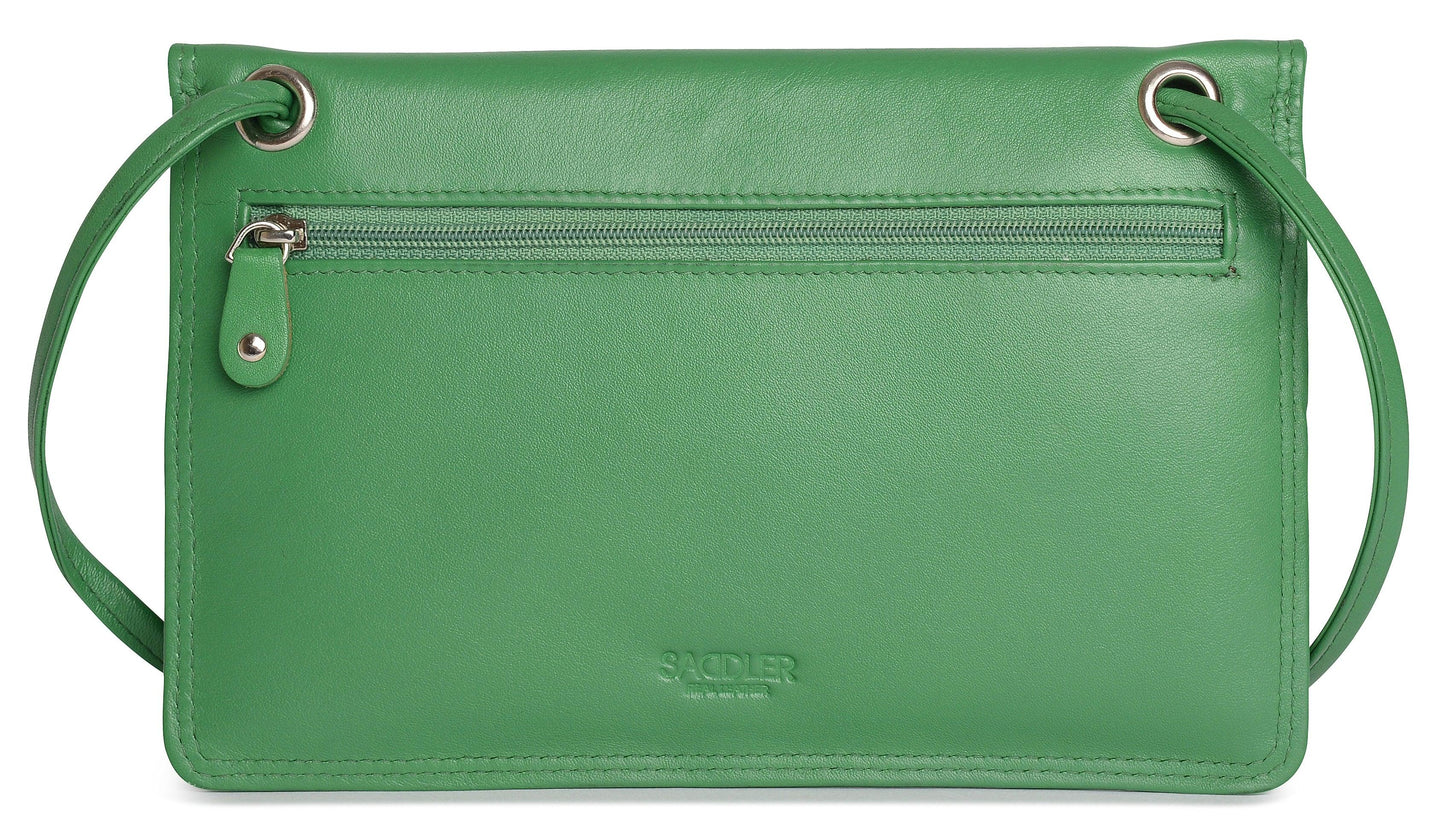 Isabelle RFID Leather Slimline Crossbody Bag - Bascora