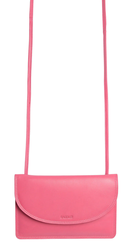Isabelle RFID Leather Slimline Crossbody Bag - Bascora