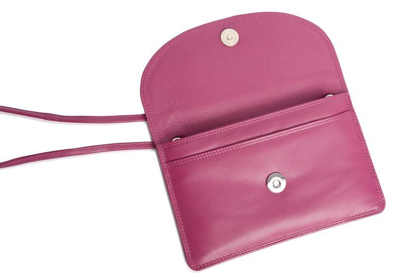 Isabelle RFID Leather Slimline Crossbody Bag - Bascora