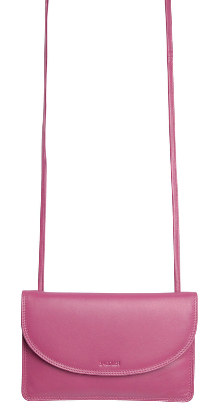 Isabelle RFID Leather Slimline Crossbody Bag - Bascora