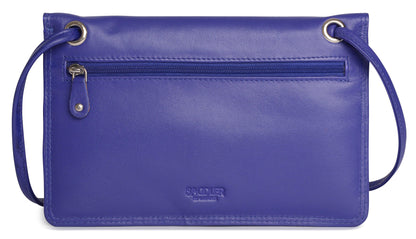 Isabelle RFID Leather Slimline Crossbody Bag - Bascora