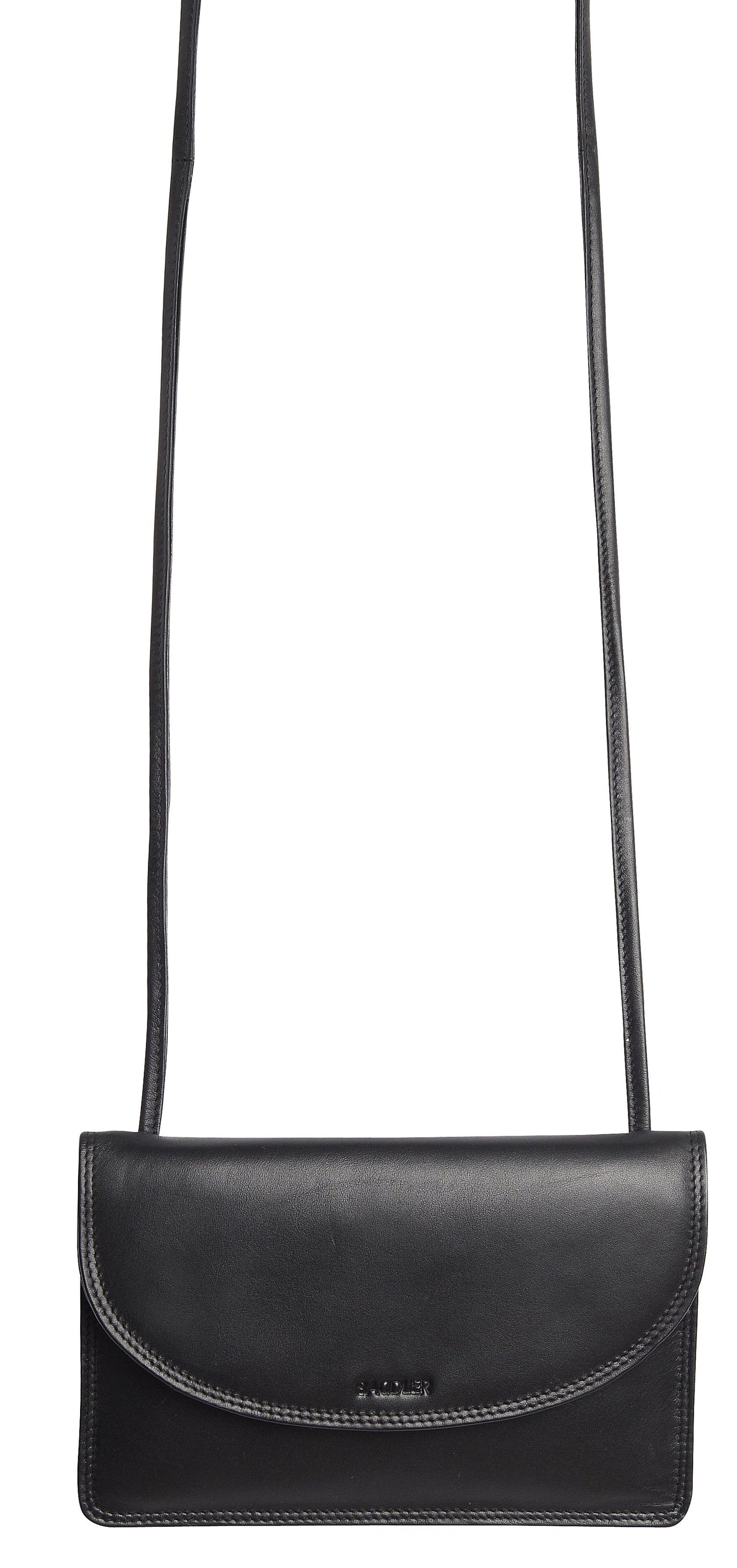Isabelle RFID Leather Slimline Crossbody Bag - Bascora