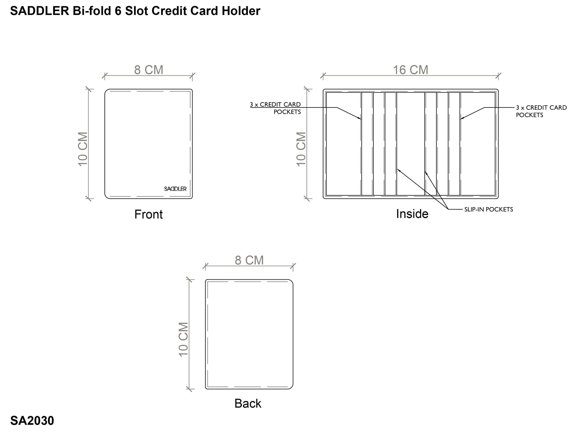 Lexi RFID Leather Card Wallet - Bascora