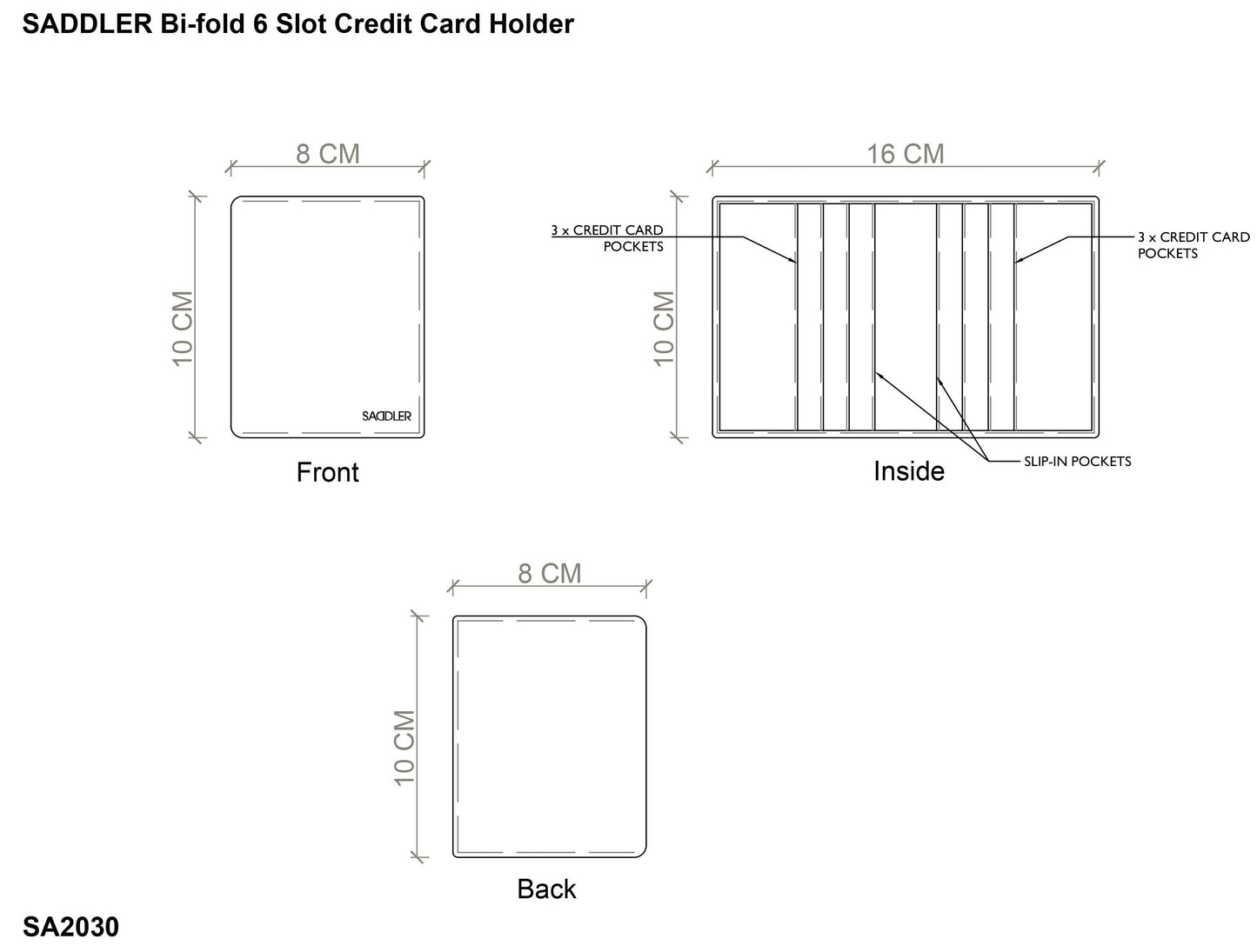Lexi RFID Leather Card Wallet - Bascora