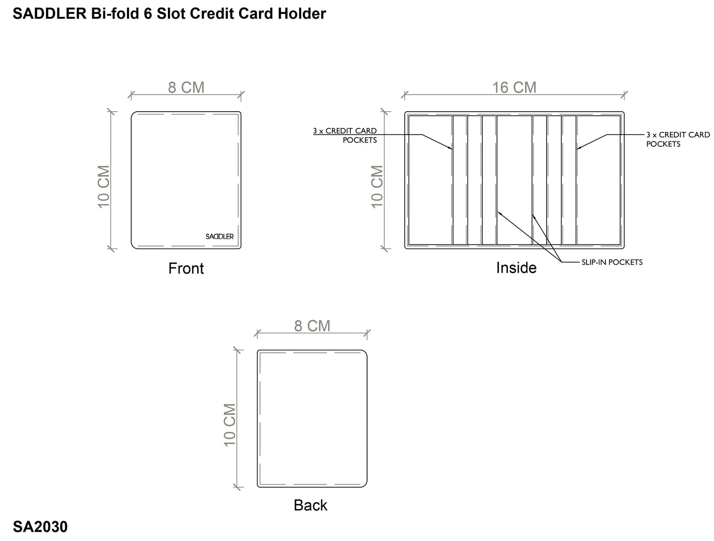 Lexi RFID Leather Card Wallet - Bascora