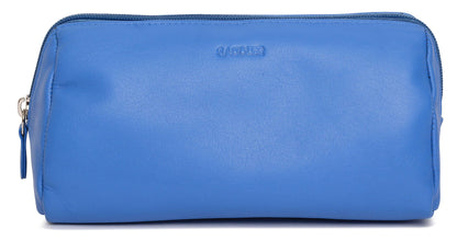Megan RFID Leather Cosmetic Bag - Bascora