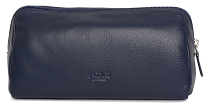 Megan RFID Leather Cosmetic Bag - Bascora