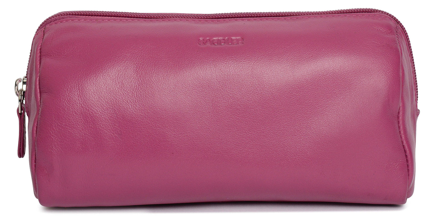 Megan RFID Leather Cosmetic Bag - Bascora