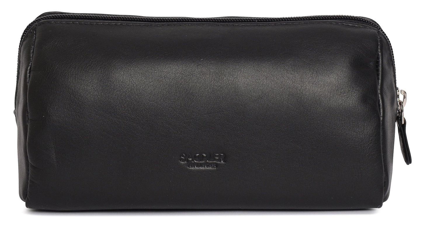 Megan RFID Leather Cosmetic Bag - Bascora