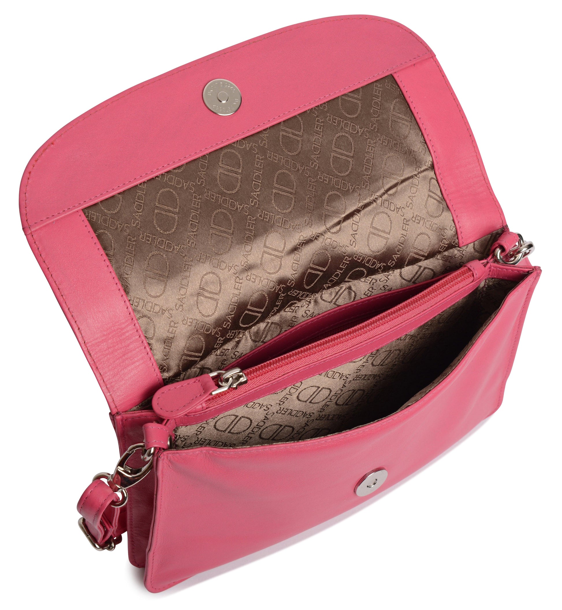 Olivia Leather Crossbody Bag - Bascora