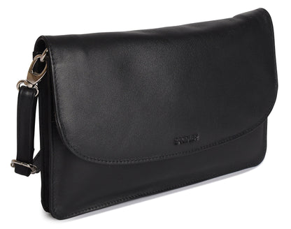 Olivia Leather Crossbody Bag - Bascora