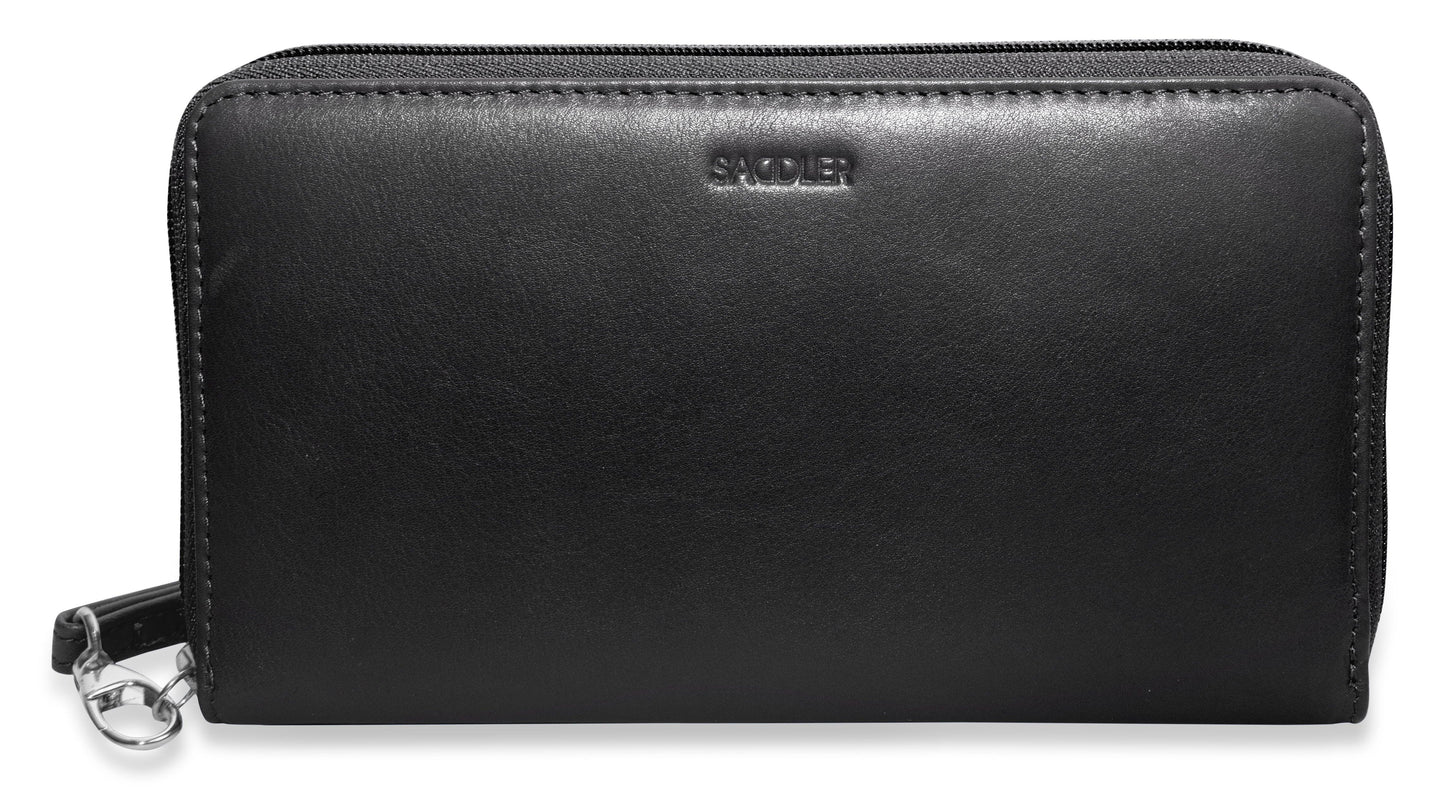 Sophia RFID Leather Zip Around Purse - Bascora