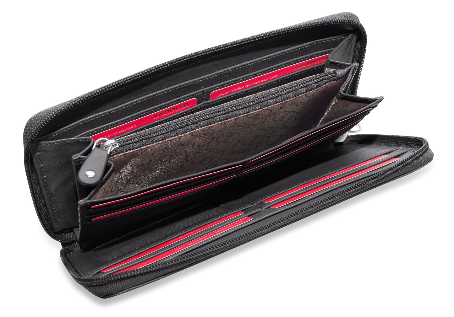 Sophia RFID Leather Zip Around Purse - Bascora