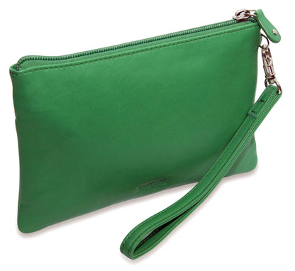 Scarlett RFID Leather Mini Clutch - Bascora