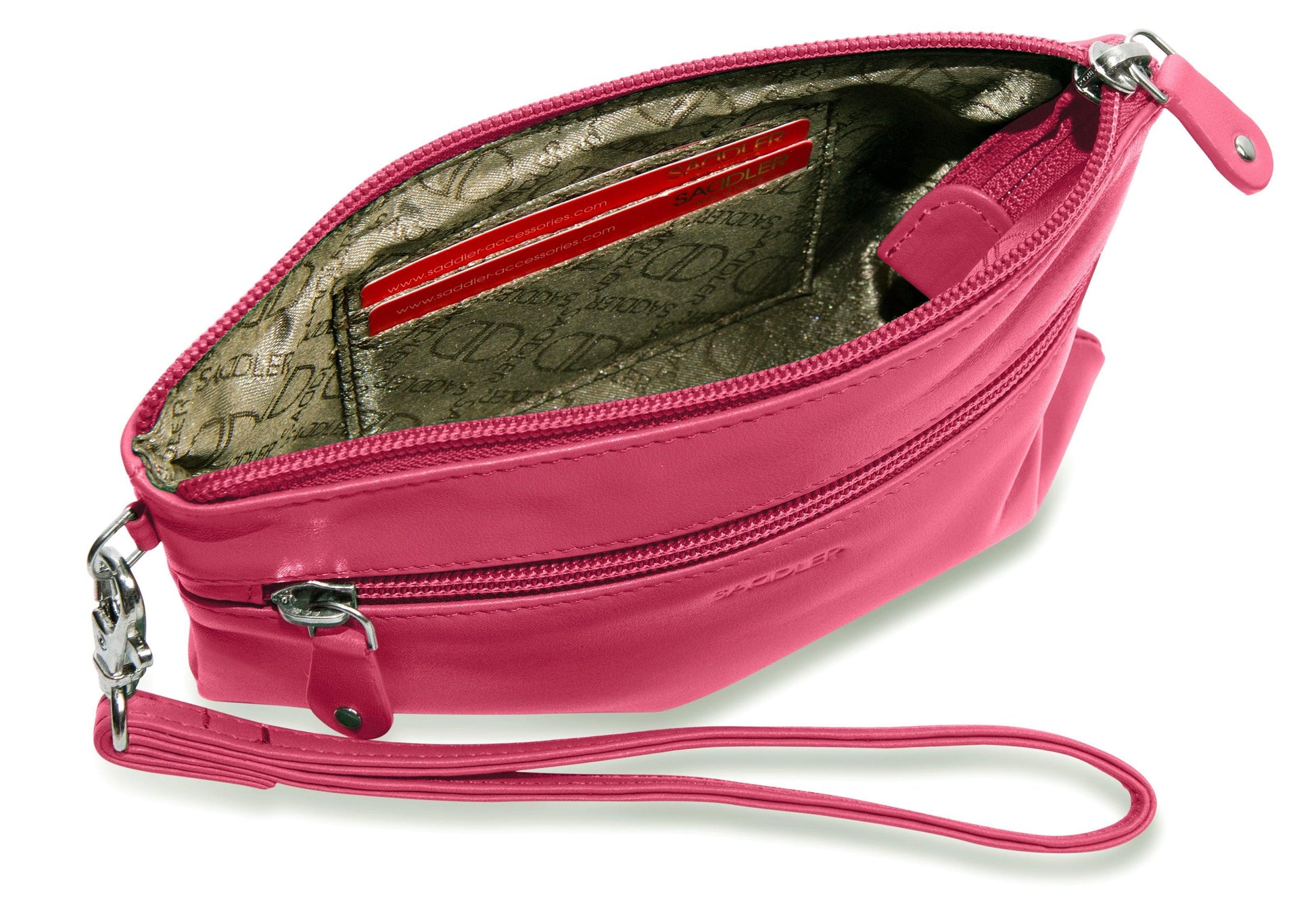 Scarlett RFID Leather Mini Clutch - Bascora