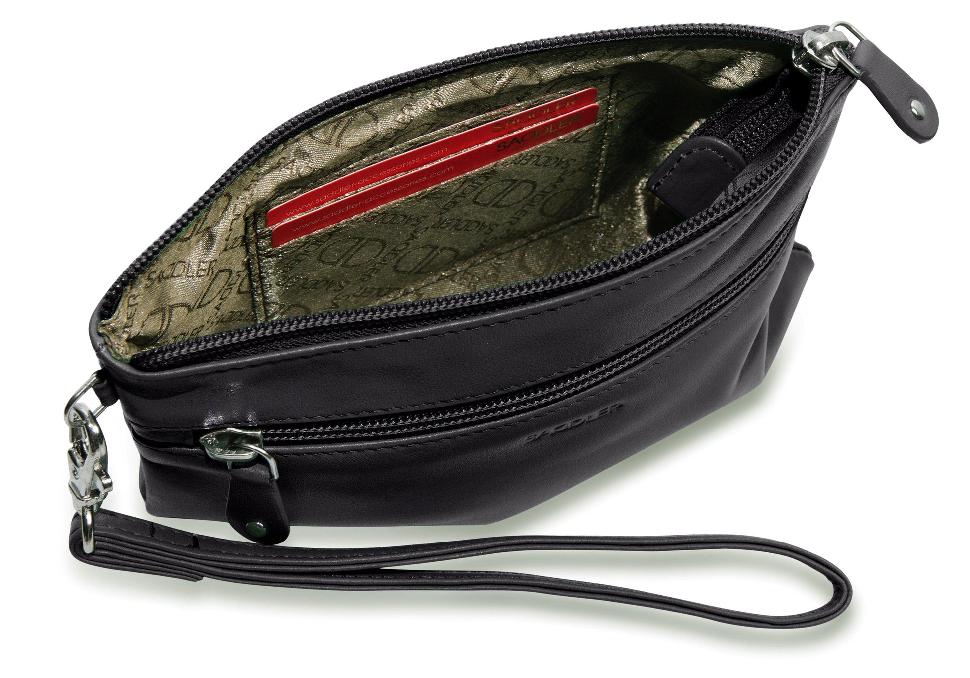 Scarlett RFID Leather Mini Clutch - Bascora